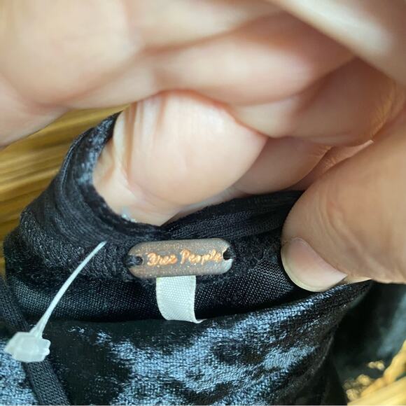 Free People Black Long Sleeve Bodycon Dress - Picture 5 of 12